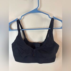 Subset Knickley Black Organic Cotton Keyhole Soft Bralette NWOT